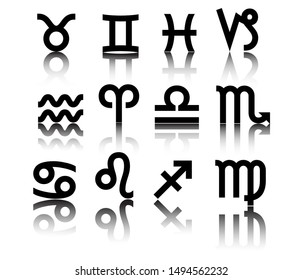 set of zodiac horoscope collection. easy to modify
