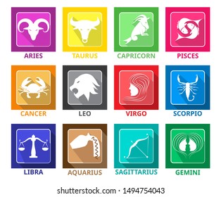
set of zodiac horoscope collection. easy to modify