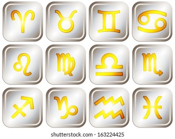 set of zodiac signs