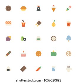 Set2/4 : food icon set vector illustration flat design