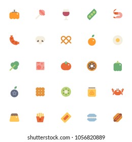 Set3/4 : food icon set vector illustration flat design