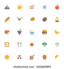 Set4/4 : food icon set vector illustration flat design