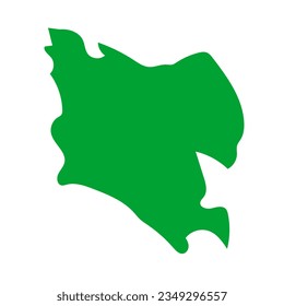 Setagaya Ward Map Icon. Vector.