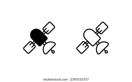 Diseño de iconos de ajuste con ilustración de fondo blanco