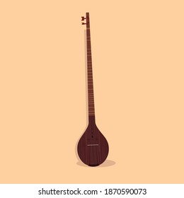 Setar-cittern-cithern-sitar instrument of Persian music