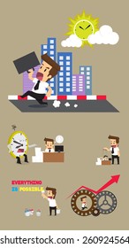 Set,Businessman Character. vector