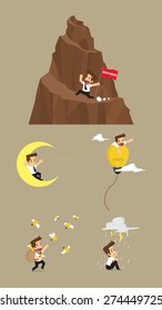 Set,Businessman Character. vector