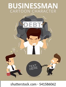Set,Businessman Character. vector