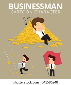 Set,Businessman Character. vector
