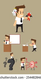 Set,Businessman Character.vector