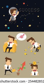 Set,Businessman Character.vector