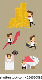 Set,Businessman Character.vector