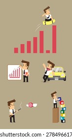 Set,Businessman Character.vector