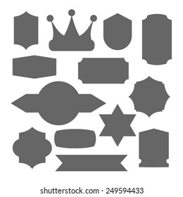 Set/Collection of Vintage Frames, Labels, Insignias, Logos and Emblems.