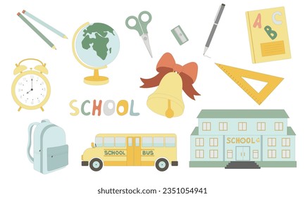 El color de la escuela de Seth. Ilustración del vector