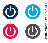 Seth, set of buttons with power symbol. Power button	