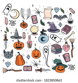 Seth is waiting for Halloween. magic items attributes of the festival of the dead and ghosts