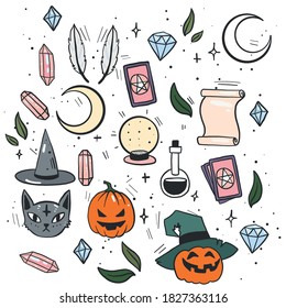 Seth is waiting for Halloween. magic items attributes of the festival of the dead and ghosts