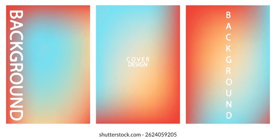 Setof gradient. Gradient background minimal style with colorful.