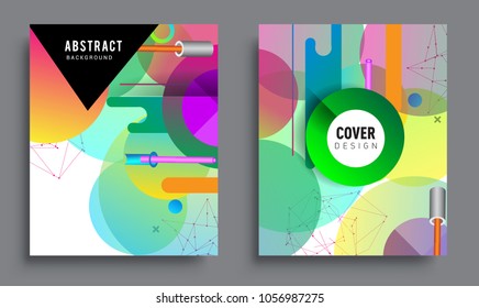 Sets of Abstract geometric pattern design and background. modern design, cover, template, decorated, brochure, flyer.
