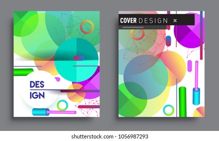 Sets of Abstract geometric pattern design and background. modern design, cover, template, decorated, brochure, flyer.