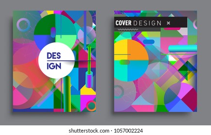 Sets of Abstract geometric pattern design and background. modern design, cover, template, decorated, brochure, flyer.