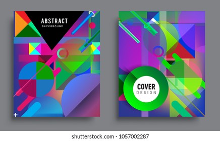 Sets of Abstract geometric pattern design and background. modern design, cover, template, decorated, brochure, flyer.