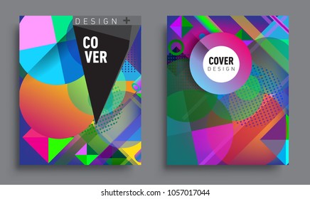 Sets of Abstract geometric pattern design and background. modern design, cover, template, decorated, brochure, flyer.