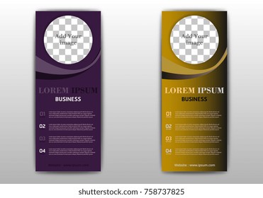 Sets of advertisement flyer design elements.Vector illustration EPS10 for template brochure, layout leaflet, newsletters, business card.