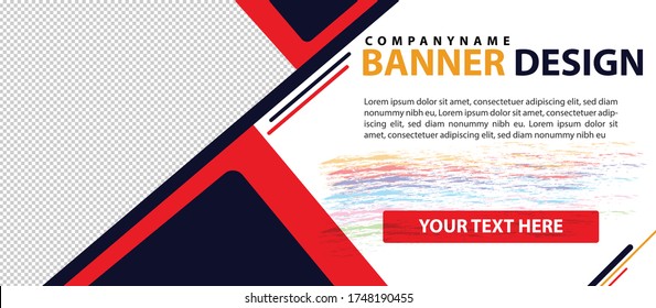 Sets of Banner abstract geometric design, Web banner template business Promotional banner for social media post