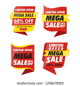 Sets Banner Sale Vector Eps.10 Modern