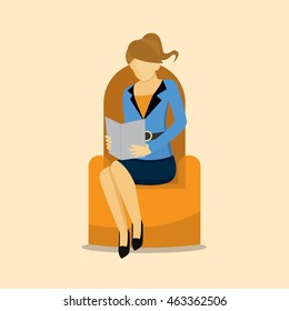 Sets of business women vector Illustration.