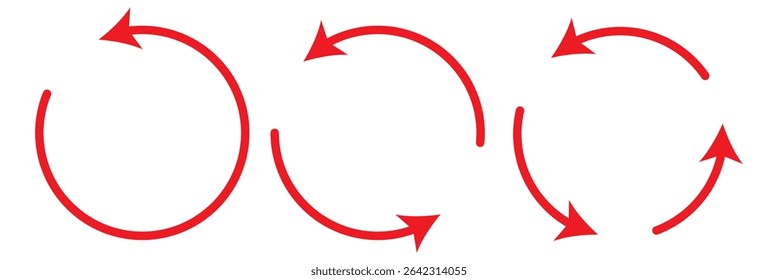 Sets of circle arrows. Arrows in circular motion. different circular arrows icon. Vector Icons. Graphic for website.