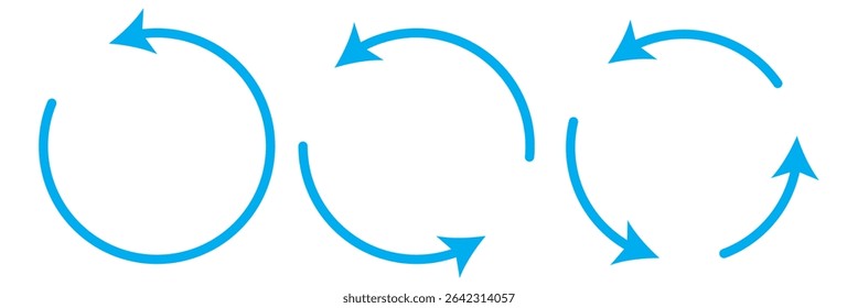 Sets of circle arrows. Arrows in circular motion. different circular arrows icon. Vector Icons. Graphic for website.