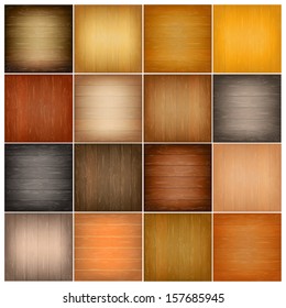 Sets colorful abstract wooden texture.Vector illustration