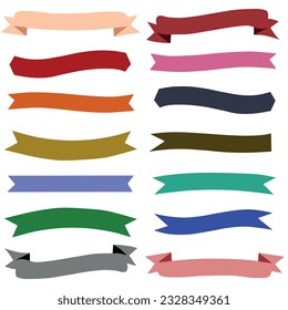 Icono de conjuntos de cintas de colores