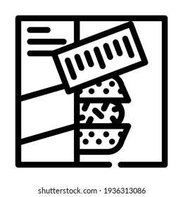 sets of cooked meals line icon vector. sets of cooked meals sign. isolated contour symbol black illustration