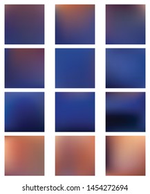 Sets of dark abstract backgrounds. Nature backdrop ecology dark colors.