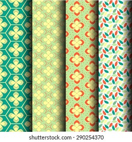 Sets flower form an abstract pattern can be used endlessly.