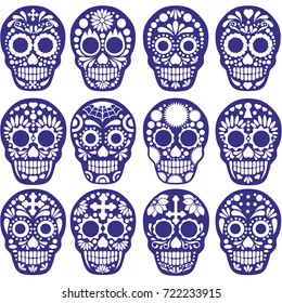 sets Holy Death, Day of the Dead, mexican sugar skull design t shirts 