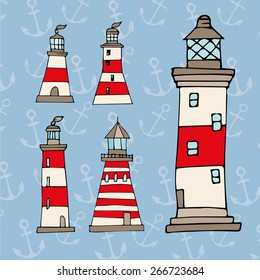 Sets of lighthouses.