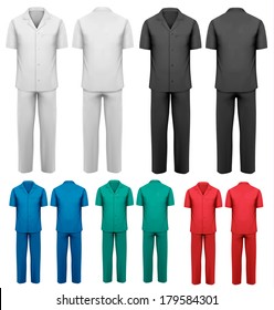 Sets of medical clothes. Vector.