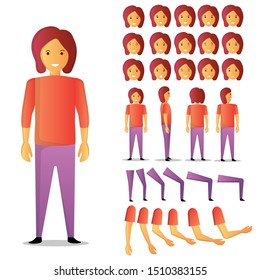 
sets of men and women working in offices and casual clothing presentations in various actions.