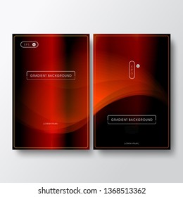 Sets of Modern Color New Gradient Layout/Cover. Minimalist Creative Design Concept Vector Illustration. 