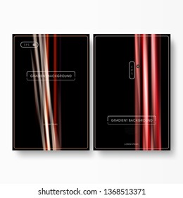 Sets of Modern Color New Gradient Layout/Cover. Minimalist Creative Design Concept Vector Illustration. 