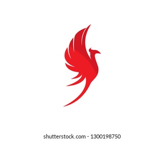 Sets of Phoenix logo design template. Vector Illustration