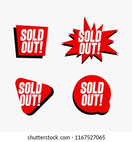 Sets of Red Sold Out Design