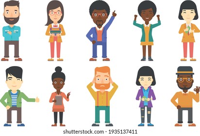 sets of vectors characters illustration of business 