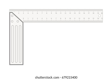 setsquare vector illustration on white background