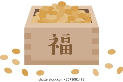 Setsubun_Bean Throwing_Evil spirits and ward off bad luck

Indicated as "happiness" in Japanese